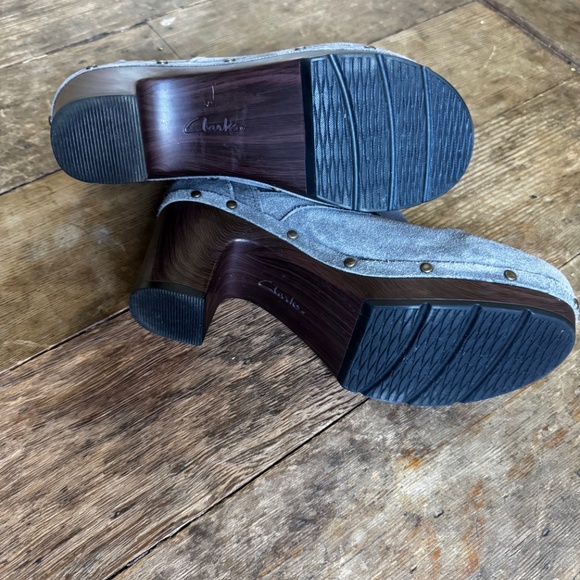 CLARKS Ledella Star Clog chunky Booties Womans size 7 - Picture 6 of 8